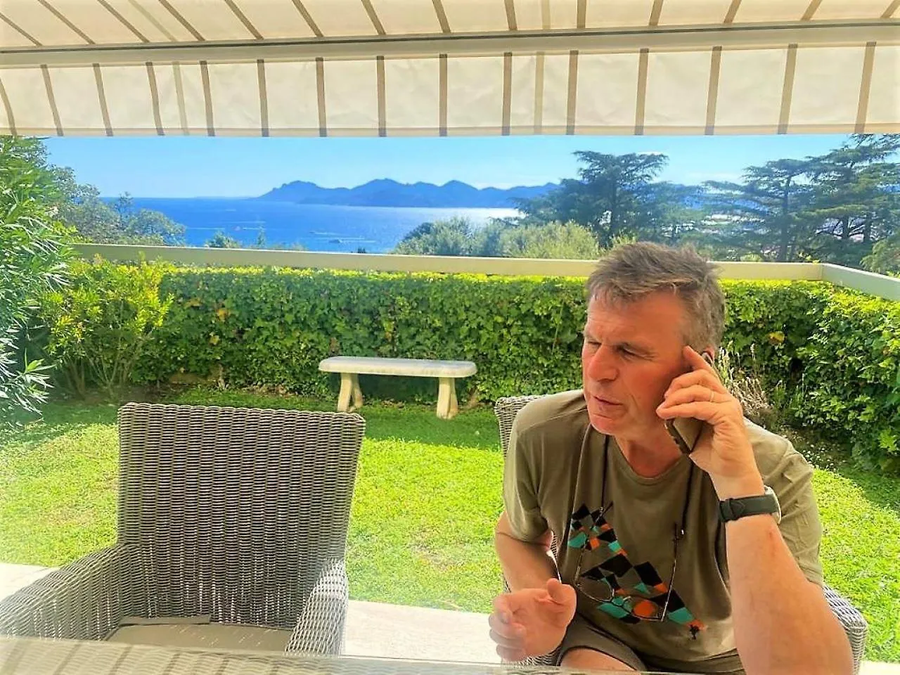 شقة Appartement - Villa Le Saint Georges Avec Superbe Jardin Et Vue Mer Panoramique كان